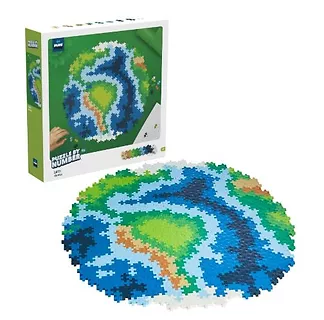 Klocki Plus-Plus Puzzle po numerach - ziemia 800 elementów