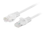 Patchcord kat. 5e UTP 0.25m biały 10-pak PCU5-20CC-002