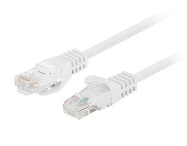 Patchcord kat. 5e UTP 0.25m biały 10-pak PCU5-20CC-002