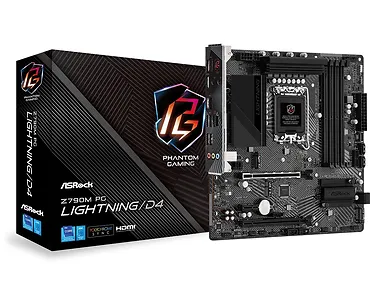 Płyta główna Z790M PG Lightning/D4 S1700 4DDR4 HDMI M2 mATX