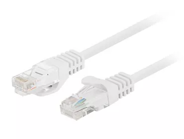 Patchcord kat.5e UTP 1m biały 10-pak PCU5-20CC-010