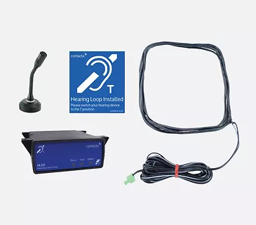 Pętla indukcyjna stanowiskowa do montażu pod blatem IL-K200-20-00 z mikrofonem standardowym