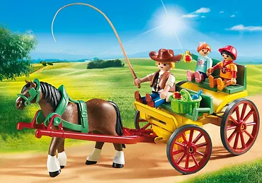 Zestaw z figurkami Country 6932 Bryczka konna