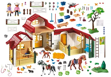 Zestaw z figurkami Country 6926 Duża stadnina koni
