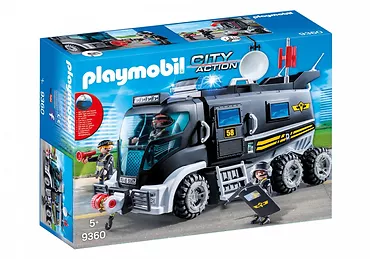 Zestaw z figurkami City Action 9360 Pojazd jednostki specjalnej ze światłem i dźwiękiem