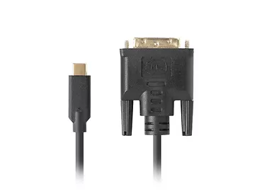 Kabel USB-C(M)->DVI-D(24+1)(M) 1.8M czarny