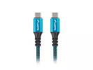 Kabel USB-C M/M USB4 0.5m 100W 8K 60HZ czarno-niebieski