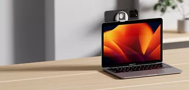 Uchwyt magnetyczny iPhone do MacBooka czarny