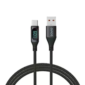Kabel USB - USB C z wyświetlaczem, 60W, 1m, CL-172