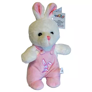 Maskotka Króliczek Dawidek 20 cm różowy