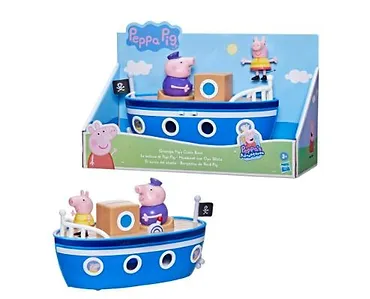 Pojazd z figurkami Peppa Grandpa Pigs Cabin Boat