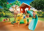 Klocki Zestaw z figurkami Family Fun 71001 Domek na drzewie ze zjeżdżalnią