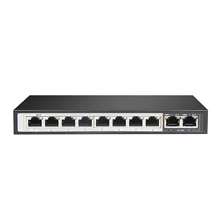 Switch Perses 8X EX-SG1008PE 10/100/1000M TX PoE AT/AF,  2X GE SFP Full Gigabit PoE