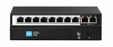 Switch Perses 8X EX-SG1008PE 10/100/1000M TX PoE AT/AF,  2X GE SFP Full Gigabit PoE