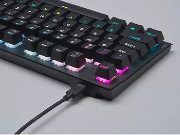 Klawiatura przewodowa K60 Pro TKL RGB Black