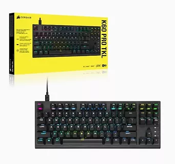 Klawiatura przewodowa K60 Pro TKL RGB Black