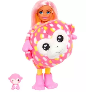 Lalka Barbie Cutie Reveal Chelsea, Małpka