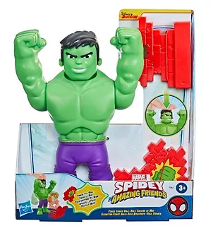 Figurka SPIDER-MAN Spidey i super kumple Power Smash Hulk