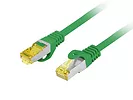 Patchcord kat.6a S/FTP LSZH CU 0.25m zielony fluke