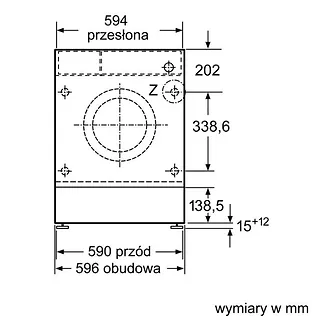Pralka do zabudowy WIW24342EU