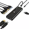 Stacja dokująca IB-DK4080AC 9w1,2x HDMI & 2x DisplayPoprt,USB,Headset   combo, LAN, Power delivery up to 100W