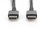 Kabel połączeniowy PREMIUM DisplayPort 8K60Hz UHD DP/DP M/M 1m Czarny