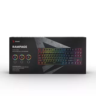 Klawiatura mechaniczna Rampage Outemu Brown, anti-ghosting, RGB