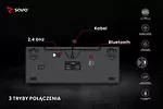 Klawiatura mechaniczna Rampage Outemu Brown, anti-ghosting, RGB