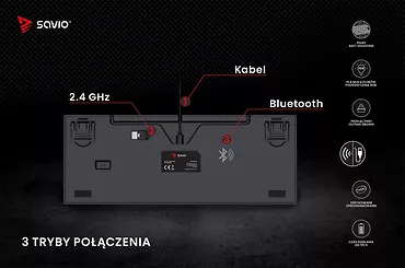 Klawiatura mechaniczna Rampage Outemu Brown, anti-ghosting, RGB