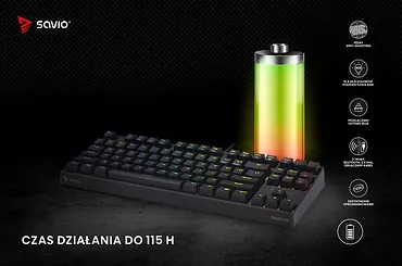 Klawiatura mechaniczna Rampage Outemu Brown, anti-ghosting, RGB