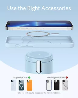 Ładowarka indukcyjna PowerWave MagGo 2-w-1 Dock Niebieski