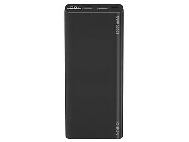 POWER BANK 20000 mAh 20W SAVIO BA-05 Power Delivery, Quick Charge czarny