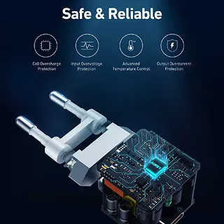 PA-F5 OEM Black Mini ładowarka sieciowa 1xUSB-C 20W PD Power Delivery