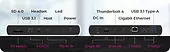 Stacja dokująca IB-DK8801-TB4 Thunderbolt 4, 10w1, 100W,USB, 2,5GB LAN,Multi Display
