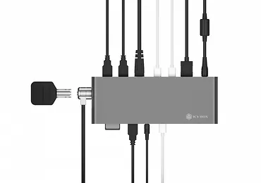 Stacja dokująca IB-DK8801-TB4 Thunderbolt 4, 10w1, 100W,USB, 2,5GB LAN,Multi Display