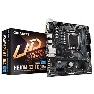 Płyta główna H610M S2H DDR4 s1700 2DDR4 DP/HDMI/DVI M.2 mATX