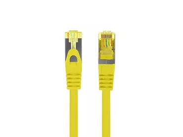 Patchcord kat.6a S/FTP LSZH CU 0.25m żółty fluke