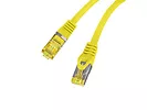 Patchcord kat.6a S/FTP LSZH CU 0.25m żółty fluke