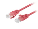 Patchcord kat.6 UTP 7.5 m czerwony fluke