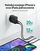 PA-F3S ładowarka sieciowa 2xUSB Power Delivery (1xUSB A + 1xUSB C) 32W 4.8A