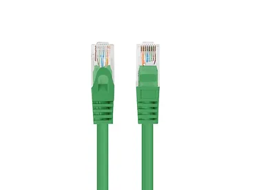 Patchcord kat.5e UTP 7.5m zielony fluke
