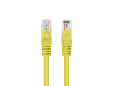 Patchcord kat.5e UTP 7.5m żółty fluke