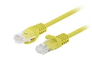 Patchcord kat.5e UTP 7.5m żółty fluke