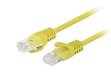 Patchcord kat.5e UTP 7.5m żółty fluke