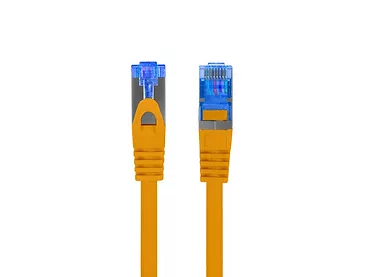 Patchcord kat.6a S/FTP LSZH CCA 0.25m pomarańczowy fluke