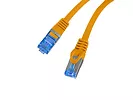 Patchcord kat.6a S/FTP LSZH CCA 0.25m pomarańczowy fluke