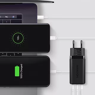 ACU-DPQ65 Ładowarka sieciowa, GaN 65W, 3x port (USB-A + dual USB-C), PD3.0/QC4+/PPS/Apple