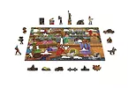 Puzzle drewniane 3D Słodki świat Candy adventures L