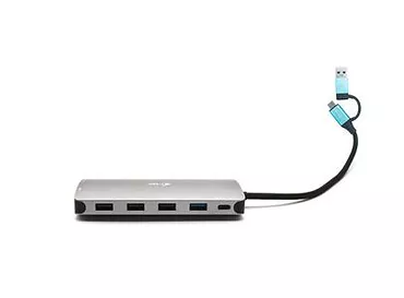 Stacja dokująca USB 3.0/USB-C/Thunderbolt 3x Display Metal Nano Dock LAN +Power Delivery 100W