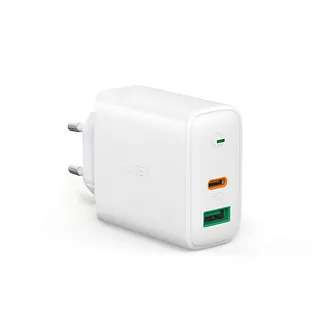 PA-D1 White ładowarka sieciowa 2xUSB Power Delivery (1xUSB A + 1xUSB C) 5.4A 30W Dynamic Detect